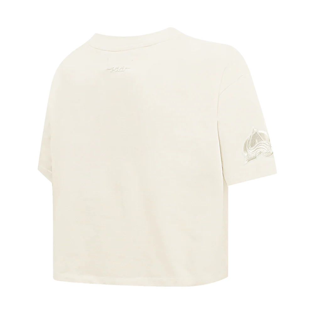 NHL COLORADO AVALANCHE NEUTRAL WOMEN'S BOXY TEE (EGGSHELL) - Image 4