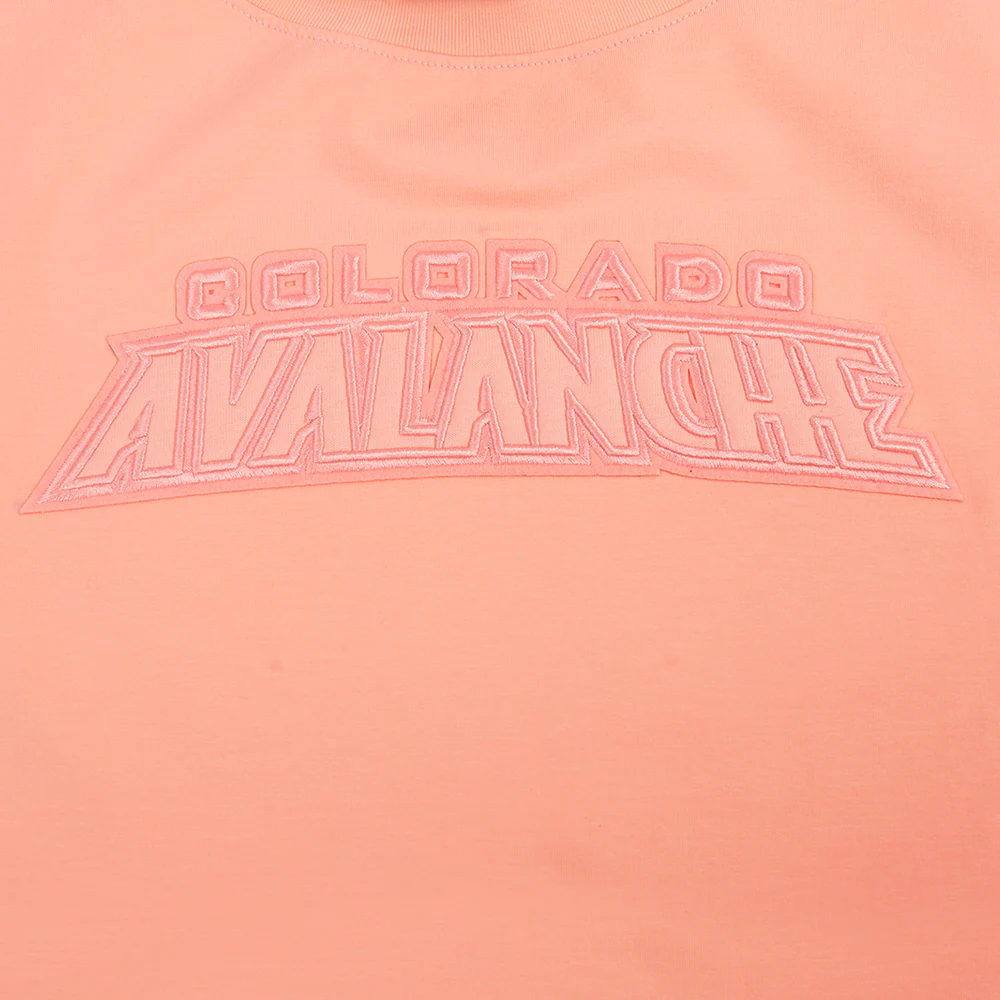 NHL COLORADO AVALANCHE NEUTRAL SINGLE JERSEY BOXY TEE (GUAVA) - Image 5