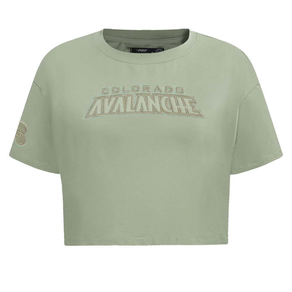 NHL COLORADO AVALANCHE NEUTRAL SINGLE JERSEY BOXY TEE (MOSS)