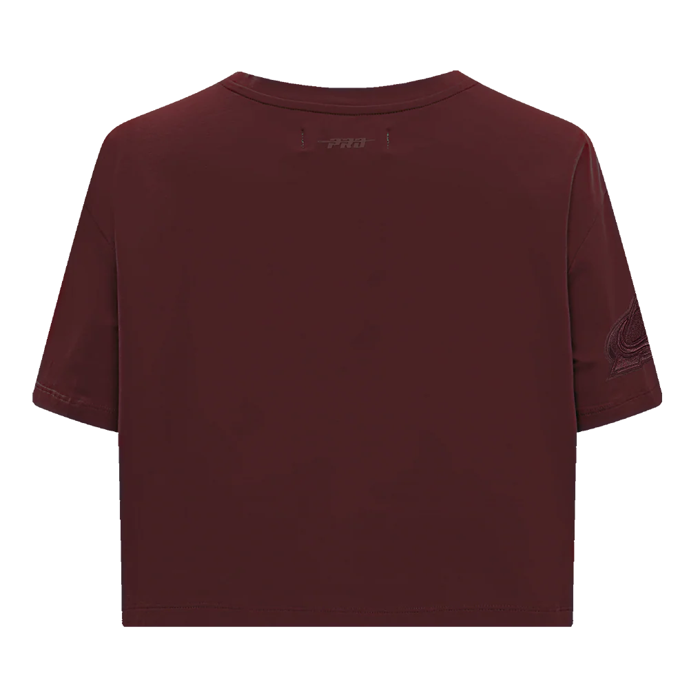 NHL COLORADO AVALANCHE NEUTRAL SINGLE JERSEY BOXY TEE (WINE) - Image 3