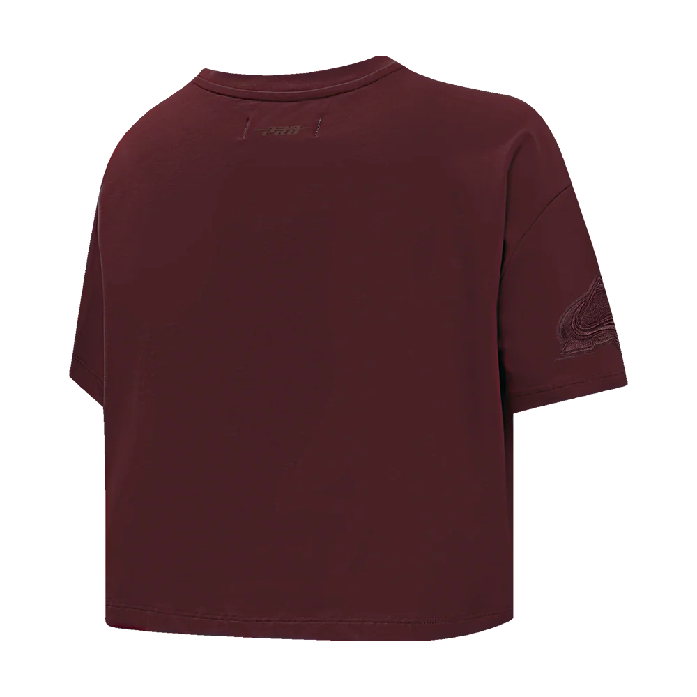 NHL COLORADO AVALANCHE NEUTRAL SINGLE JERSEY BOXY TEE (WINE) - Image 4