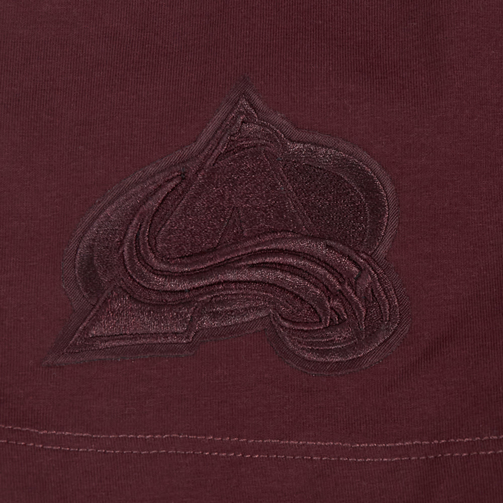 NHL COLORADO AVALANCHE NEUTRAL SINGLE JERSEY BOXY TEE (WINE) - Image 5