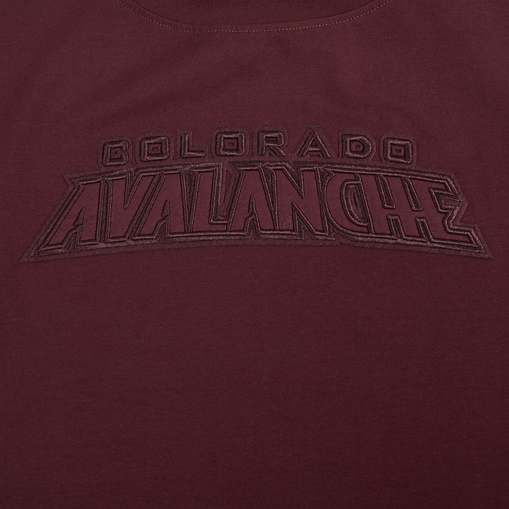 NHL COLORADO AVALANCHE NEUTRAL SINGLE JERSEY BOXY TEE (WINE) - Image 6