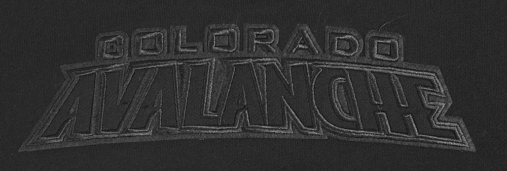NHL COLORADO AVALANCHE NEUTRAL WOMEN'S CROPPED PULLOVER HOODIE (BLACK) - Image 7