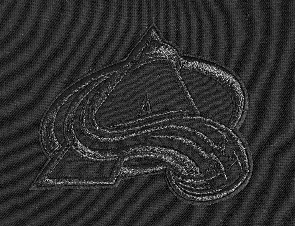 NHL COLORADO AVALANCHE NEUTRAL WOMEN'S CROPPED PULLOVER HOODIE (BLACK) - Image 8