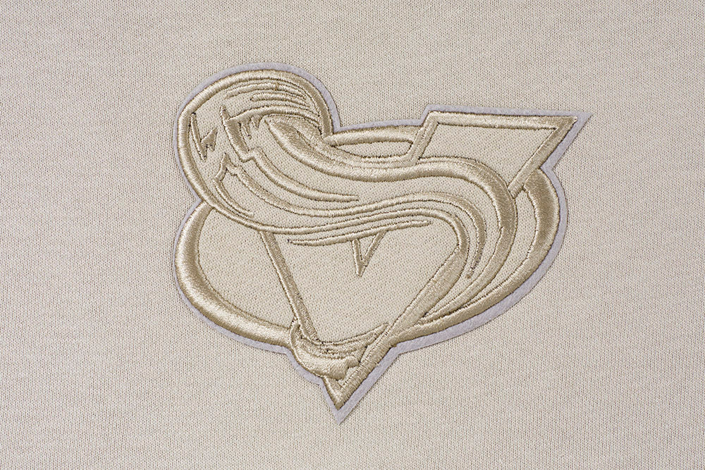 NHL COLORADO AVALANCHE NEUTRAL WOMEN'S CROPPED PULLOVER HOODIE (TAUPE) - Image 5