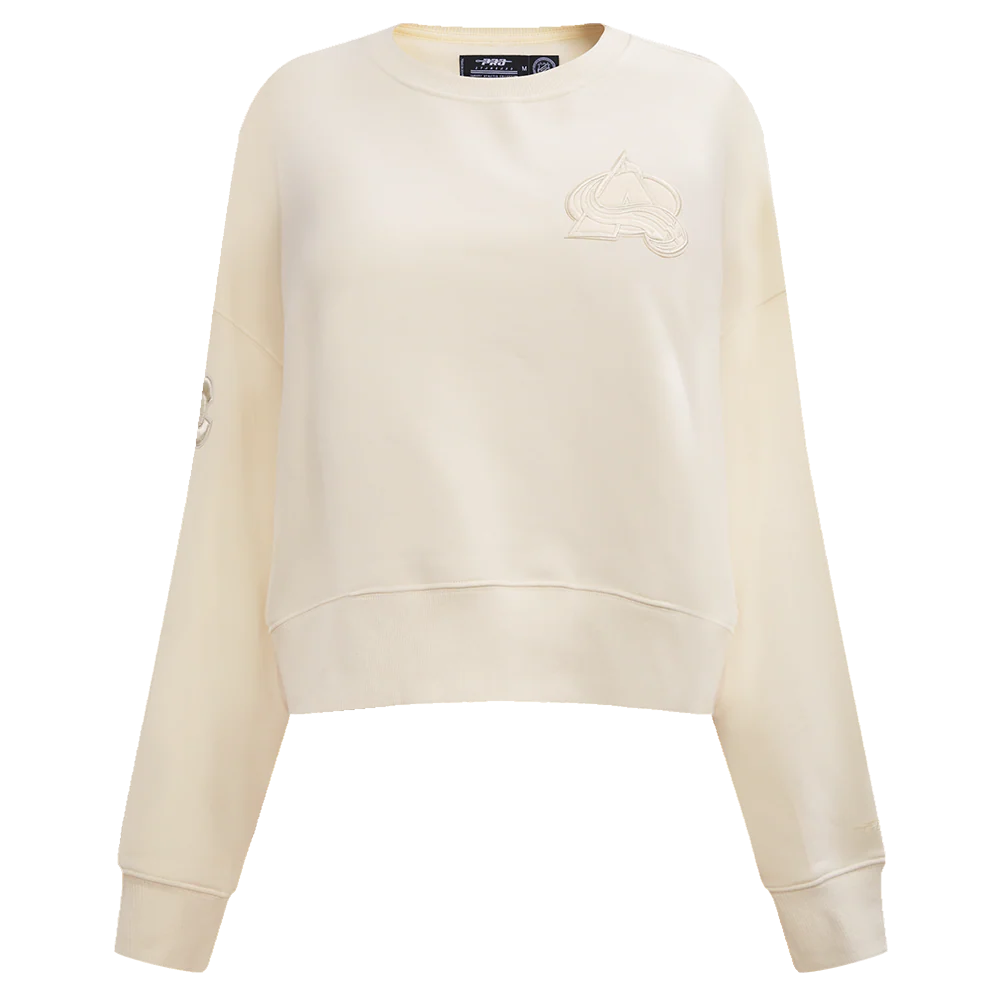 NHL COLORADO AVALANCHE NEUTRAL WOMEN'S CREWNECK (EGGSHELL)