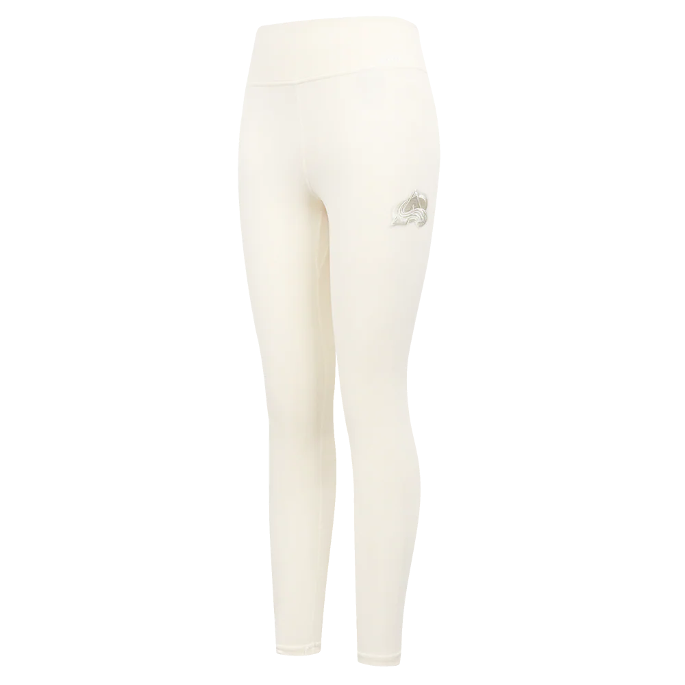 NHL COLORADO AVALANCHE NEUTRAL WOMEN'S HIGH WAIST JERSEY LEGGING (EGGSHELL)