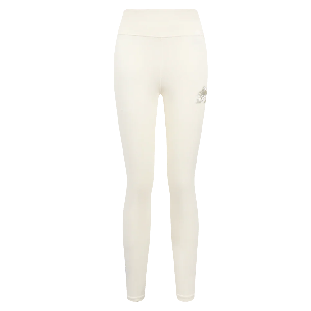 NHL COLORADO AVALANCHE NEUTRAL WOMEN'S HIGH WAIST JERSEY LEGGING (EGGSHELL) - Image 2