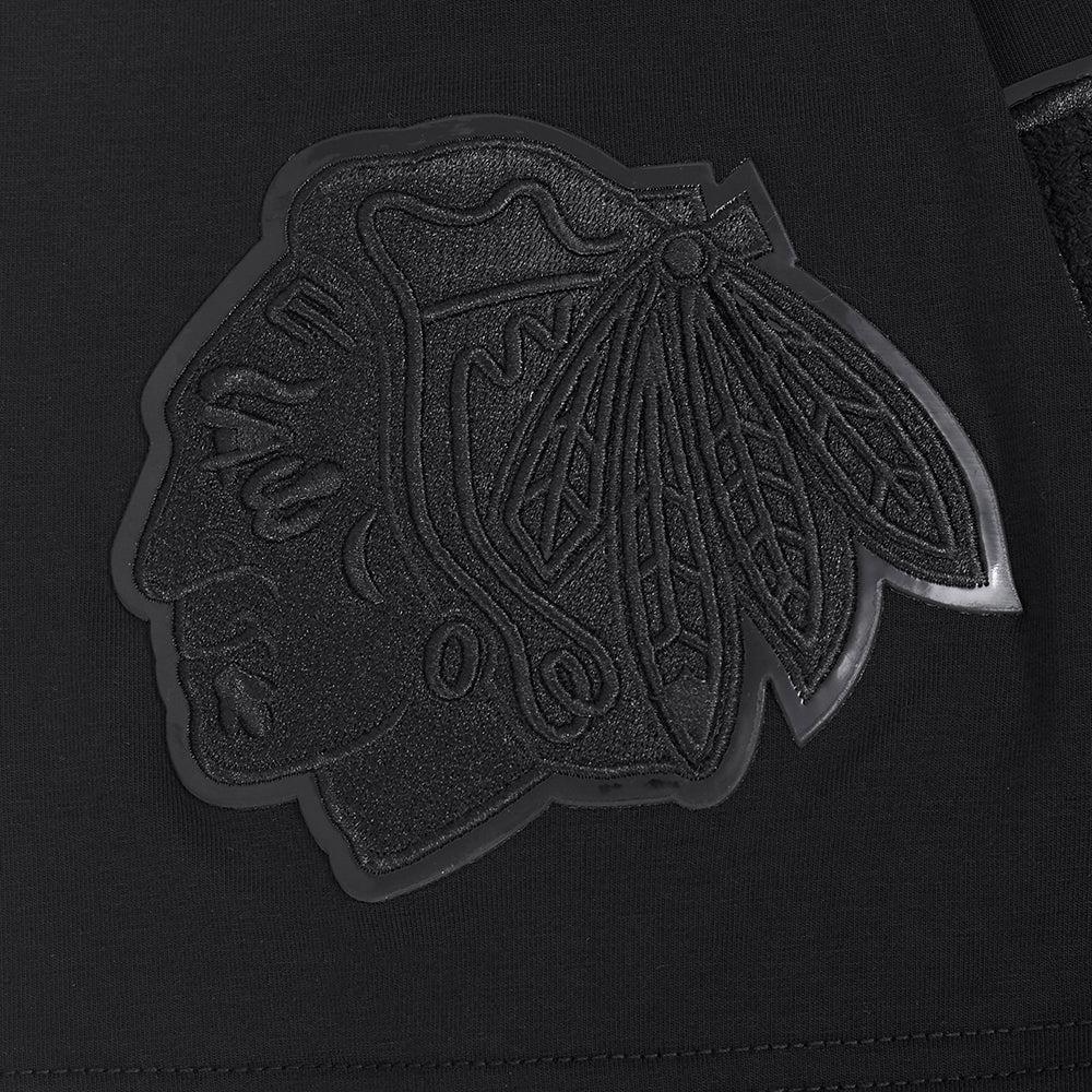 NHL CHICAGO BLACKHAWKS CLASSIC TRIPLE BLACK MEN'S SJ TEE (TRIPLE BLACK) - Image 7