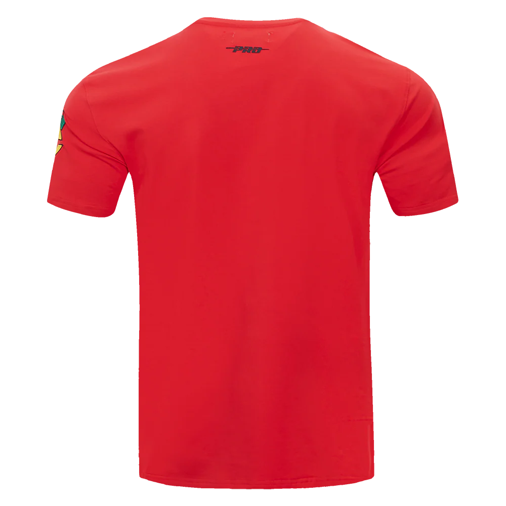 NHL CHICAGO BLACKHAWKS SCRIPT TAIL MEN'S   TEE (RED) - Image 4