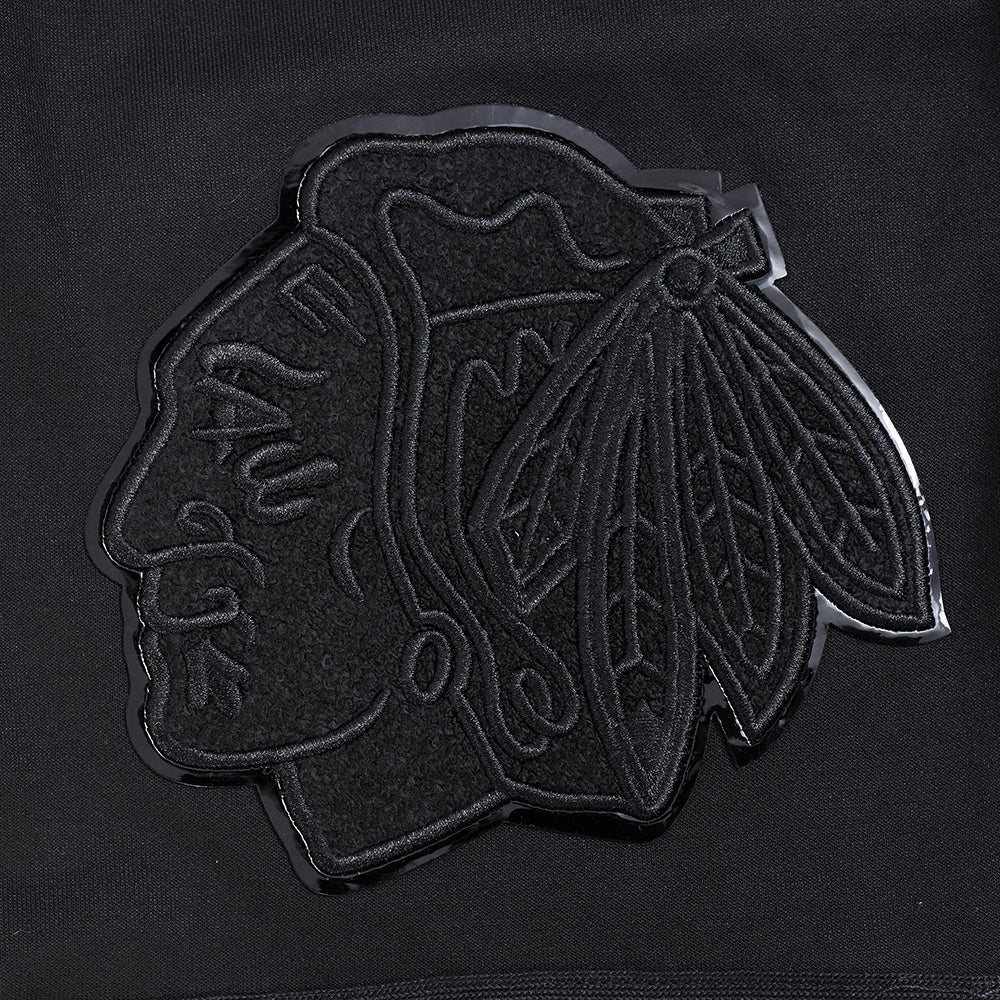 NHL CHICAGO BLACKHAWKS CLASSIC TRIPLE BLACK MEN'S DK SHORT (TRIPLE BLACK) - Image 10