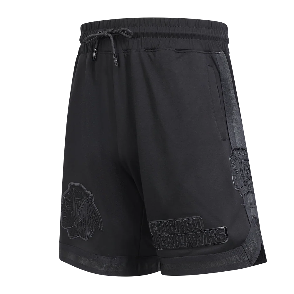 NHL CHICAGO BLACKHAWKS CLASSIC TRIPLE BLACK MEN'S DK SHORT (TRIPLE BLACK) - Image 5