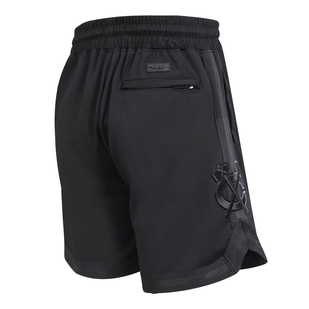 NHL CHICAGO BLACKHAWKS CLASSIC TRIPLE BLACK MEN'S DK SHORT (TRIPLE BLACK) - Image 7