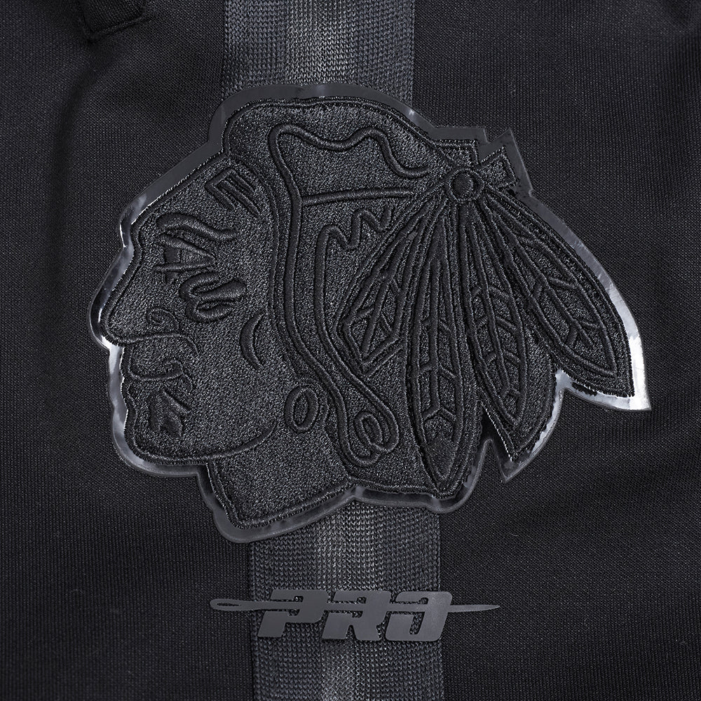 NHL CHICAGO BLACKHAWKS CLASSIC TRIPLE BLACK MEN'S DK SHORT (TRIPLE BLACK) - Image 9