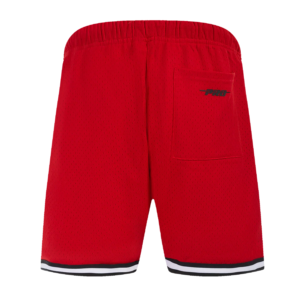 NHL CHICAGO BLACKHAWKS CLASSIC MEN'S MESH SHORT (RED/BLACK) - Image 4