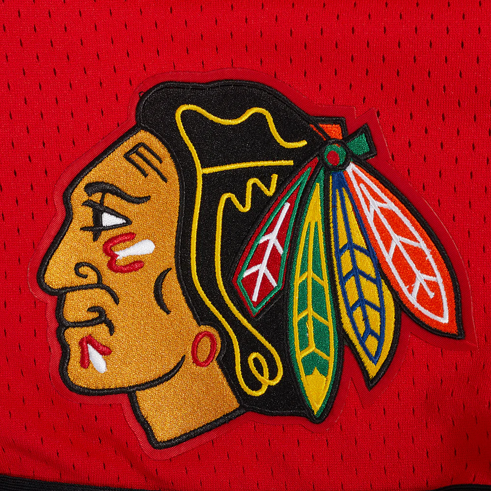 NHL CHICAGO BLACKHAWKS CLASSIC MEN'S MESH SHORT (RED/BLACK) - Image 6