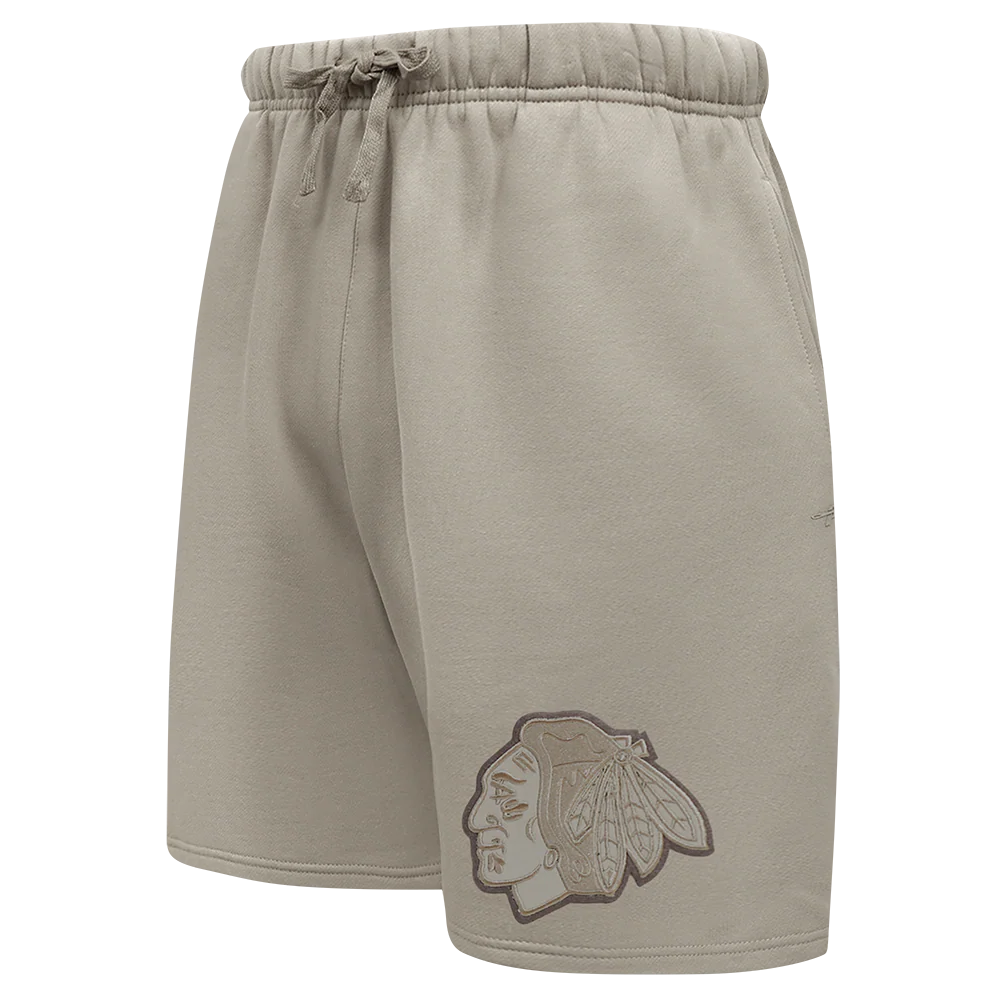 NHL CHICAGO BLACKHAWKS NEUTRAL MEN'S SHORT (TAUPE)