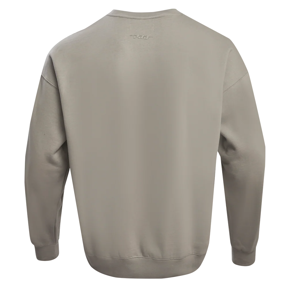 NHL CHICAGO BLACKHAWKS NEUTRAL DROP SHOULDER FLEECE CREWNECK (TAUPE) - Image 6