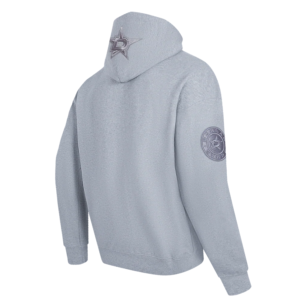 NHL CHICAGO BLACKHAWKS NEUTRAL MEN'S DROP SHOULDER PULLOVER HOODIE (DARK HEATHER GRAY) - Image 4