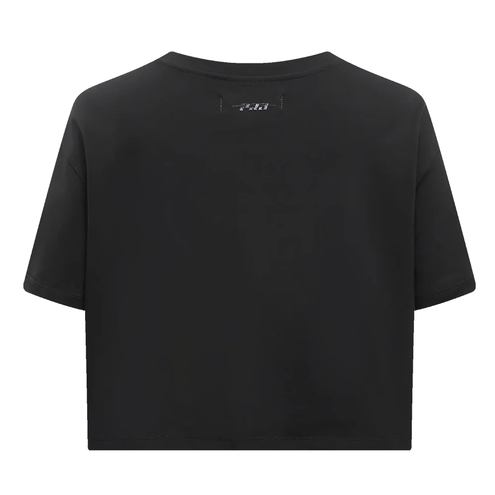 NHL CHICAGO BLACKHAWKS RETRO CLASSIC WOMEN'S BOXY TEE (BLACK) - Image 3