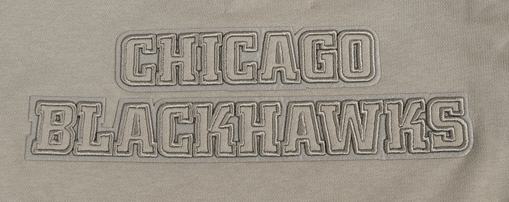NHL CHICAGO BLACKHAWKS NEUTRAL WOMEN'S CREWNECK (TAUPE) - Image 7