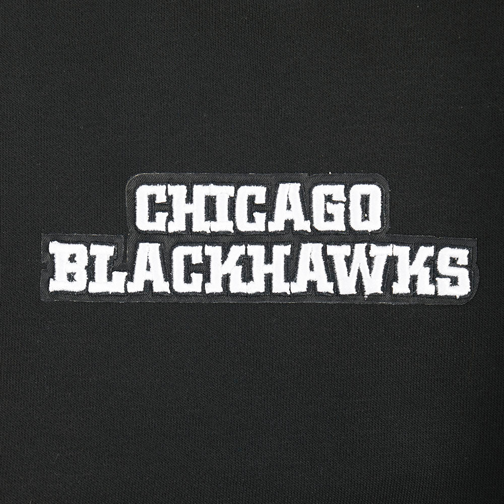 NHL CHICAGO BLACKHAWKS WINGSPAN WOMEN'S FLC CREWNECK (BLACK) - Image 7