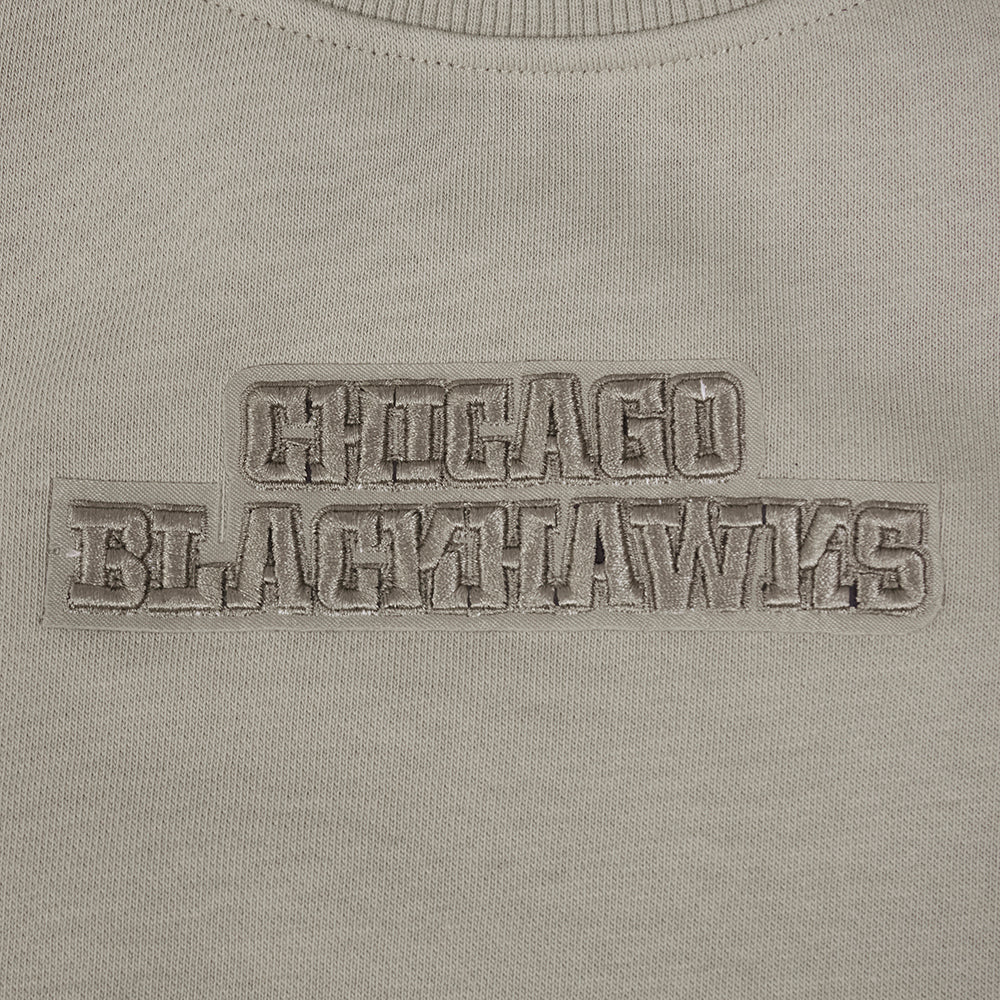 NHL CHICAGO BLACKHAWKS WINGSPAN WOMEN'S FLC CREWNECK (TAUPE) - Image 14