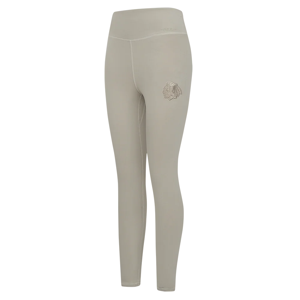 NHL CHICAGO BLACKHAWKS NEUTRAL WOMEN'S JERSEY LEGGING (TAUPE)