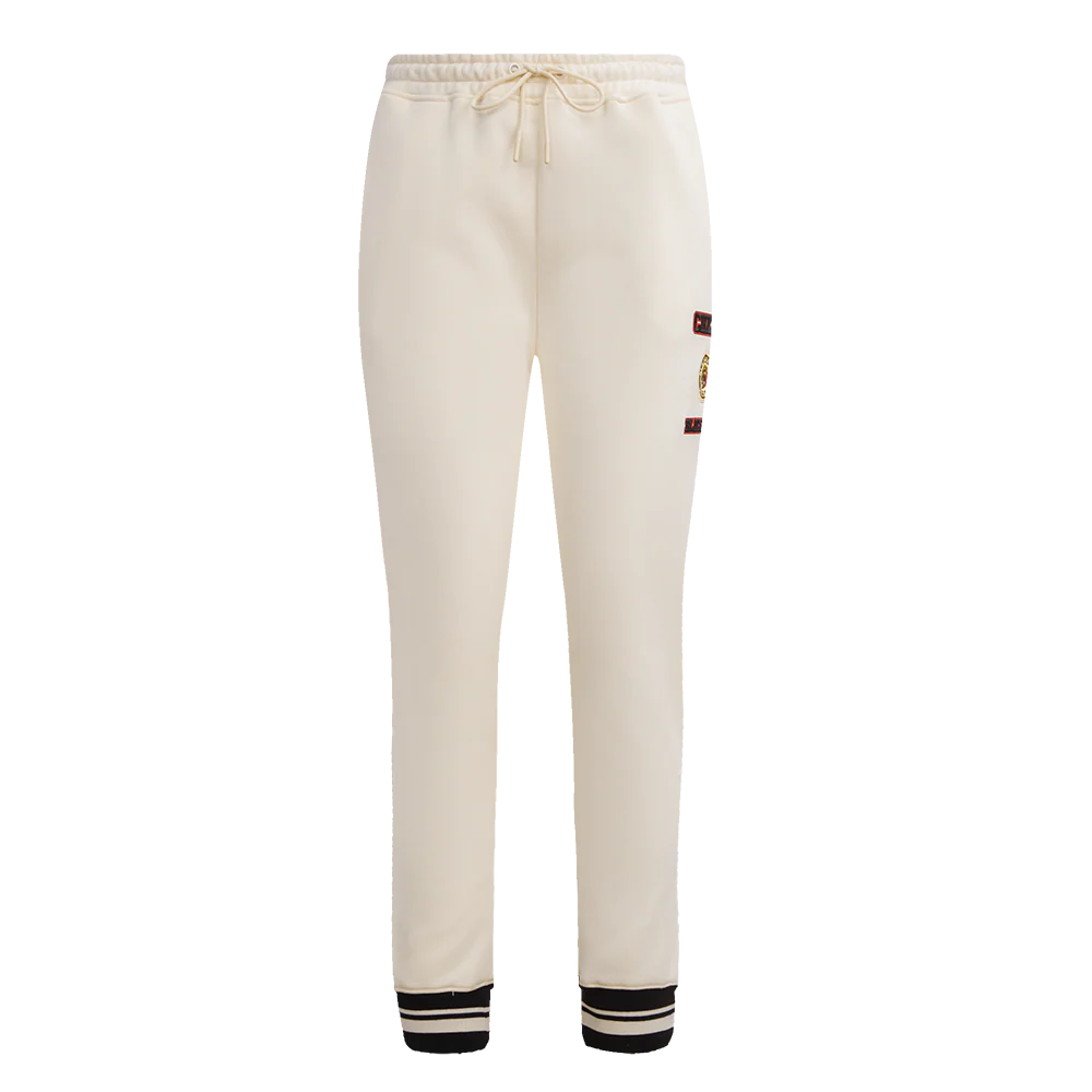 NHL CHICAGO BLACKHAWKS RETRO CLASSIC WOMEN'S RIB SWEATPANT (EGGSHELL/ BLACK) - Image 2