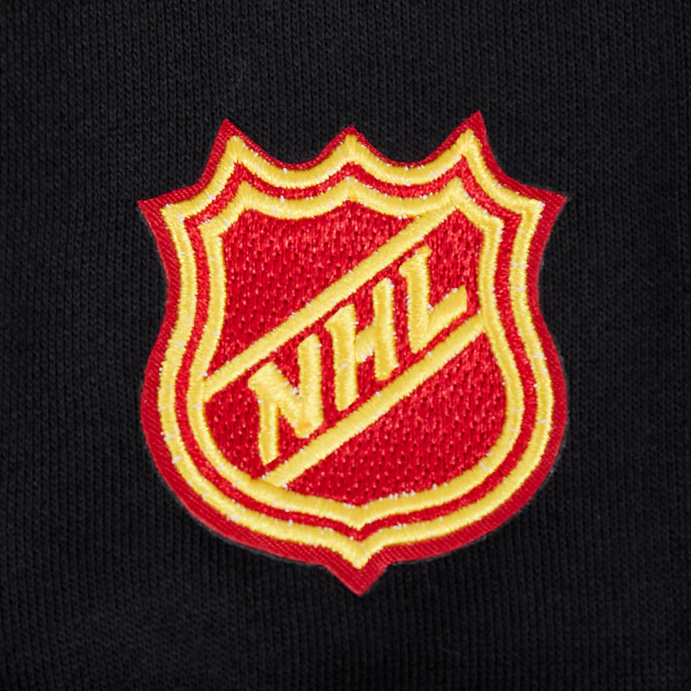 NHL CALGARY FLAMES WINGSPAN MEN'S DROP SHOULDER FLC CREWNECK (BLACK) - Image 9