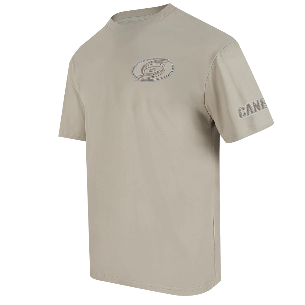 NHL CAROLINA HURRICANES NEUTRAL MEN'S DROP SHOULDER TEE (TAUPE) - Image 2