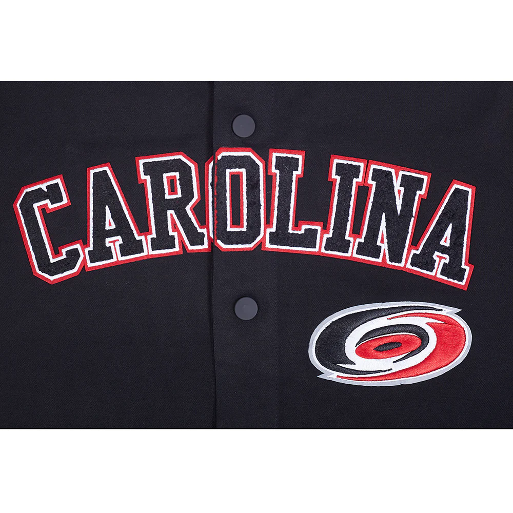 CAROLINA HURRICANES CLASSIC MEN'S WARM UP JACKET (BLACK/RED) - Image 10