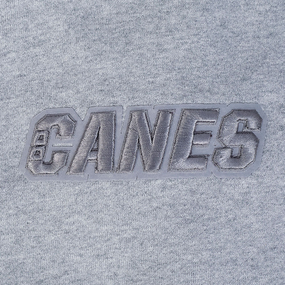 NHL CAROLINA HURRICANES NEUTRAL MEN'S DROP SHOULDER PULLOVER HOODIE (DARK HEATHER GRAY) - Image 6