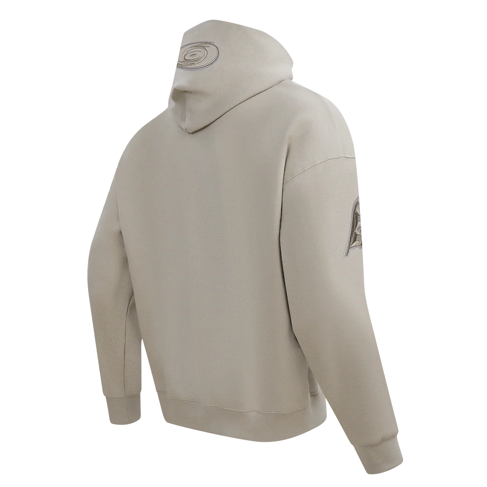 NHL CAROLINA HURRICANES NEUTRAL MEN'S DROP SHOULDER PO HOODIE (TAUPE) - Image 4