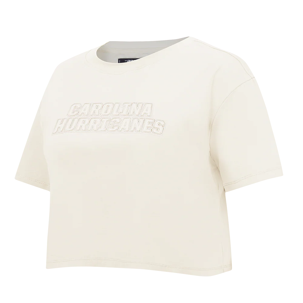 NHL CAROLINA HURRICANES NEUTRAL WOMEN'S BOXY TEE (EGGSHELL) - Image 2