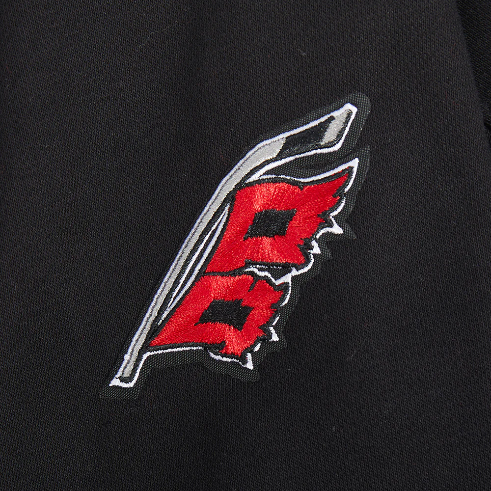 NHL CAROLINA HURRICANES CLASSIC WOMEN'S FLC CREWNECK (BLACK) - Image 9