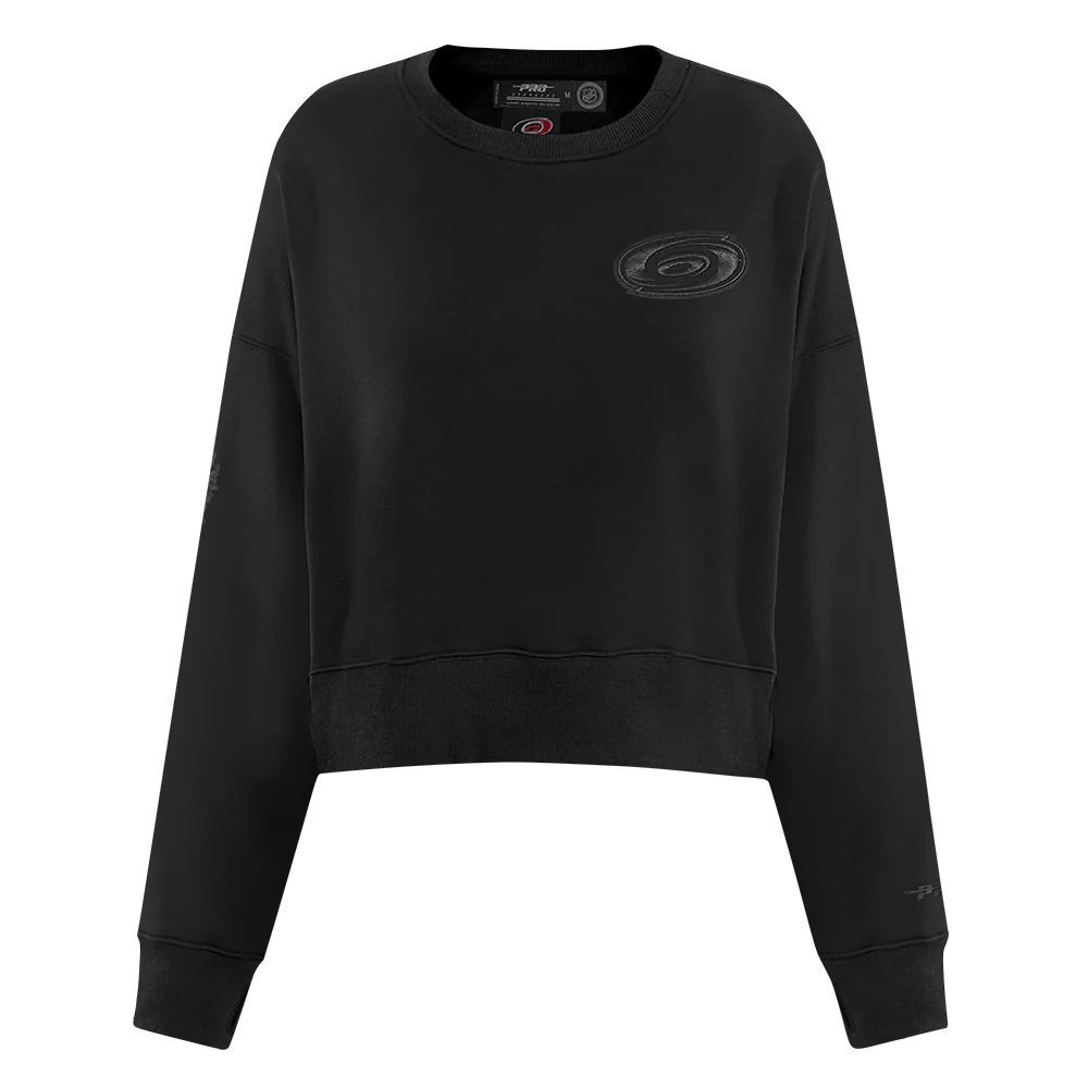 NHL CAROLINA HURRICANES NEUTRAL WOMEN'S CREWNECK (BLACK) - Image 3