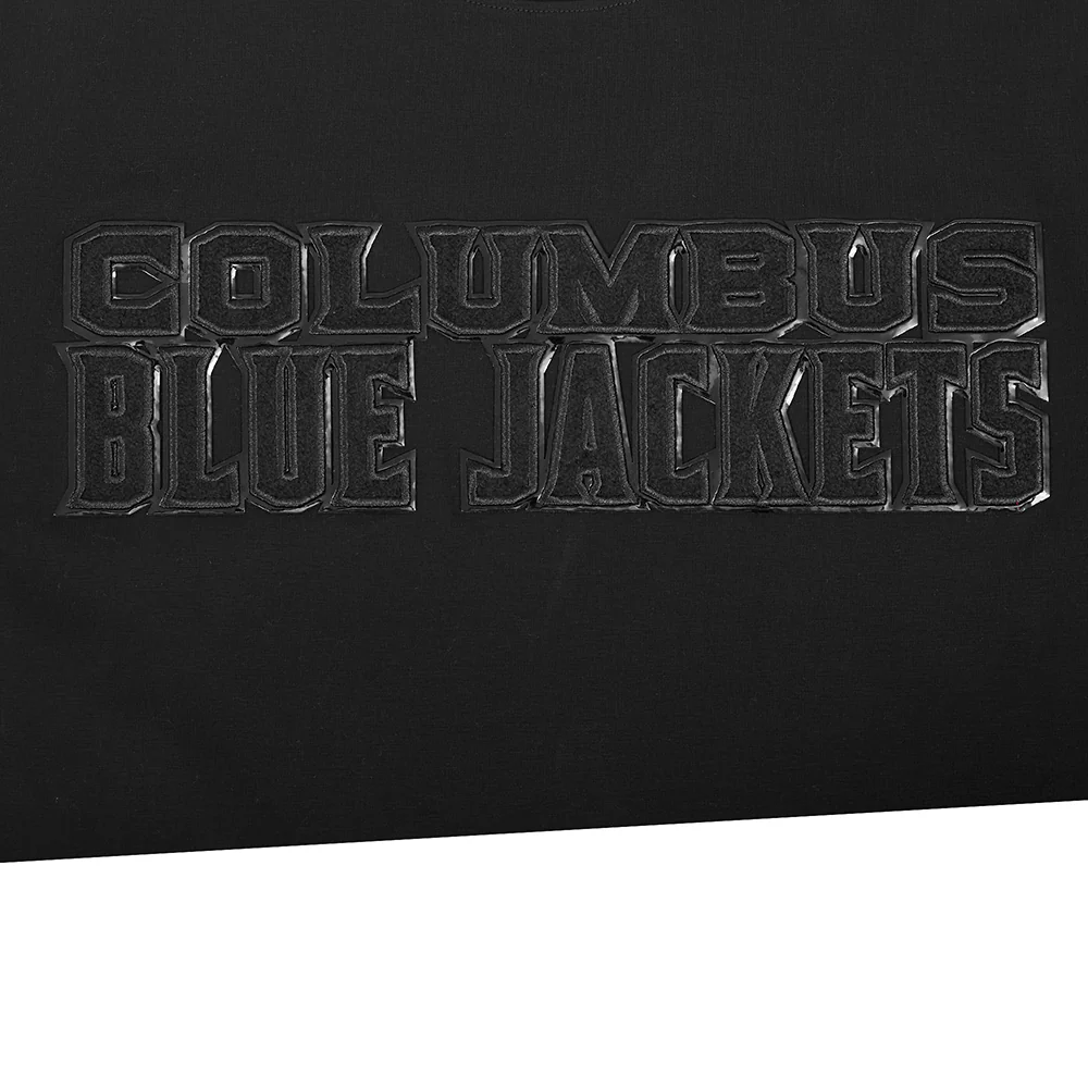 NHL COLUMBUS BLUE JACKETS TRIPLE BLACK MEN'S SJ TEE (TRIPLE BLACK) - Image 9