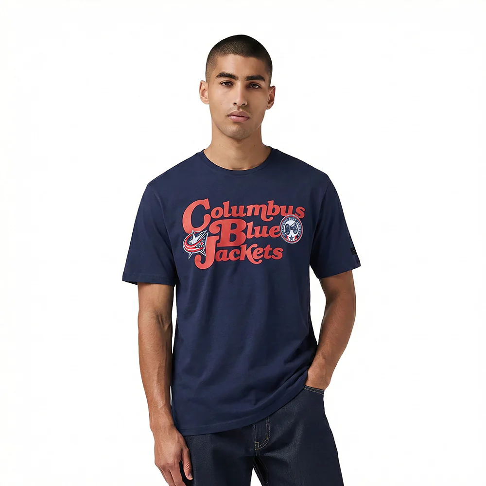 NHL COLUMBUS BLUE JACKETS SOUVENIR MEN'S SJ TEE (MIDNIGHT NAVY)