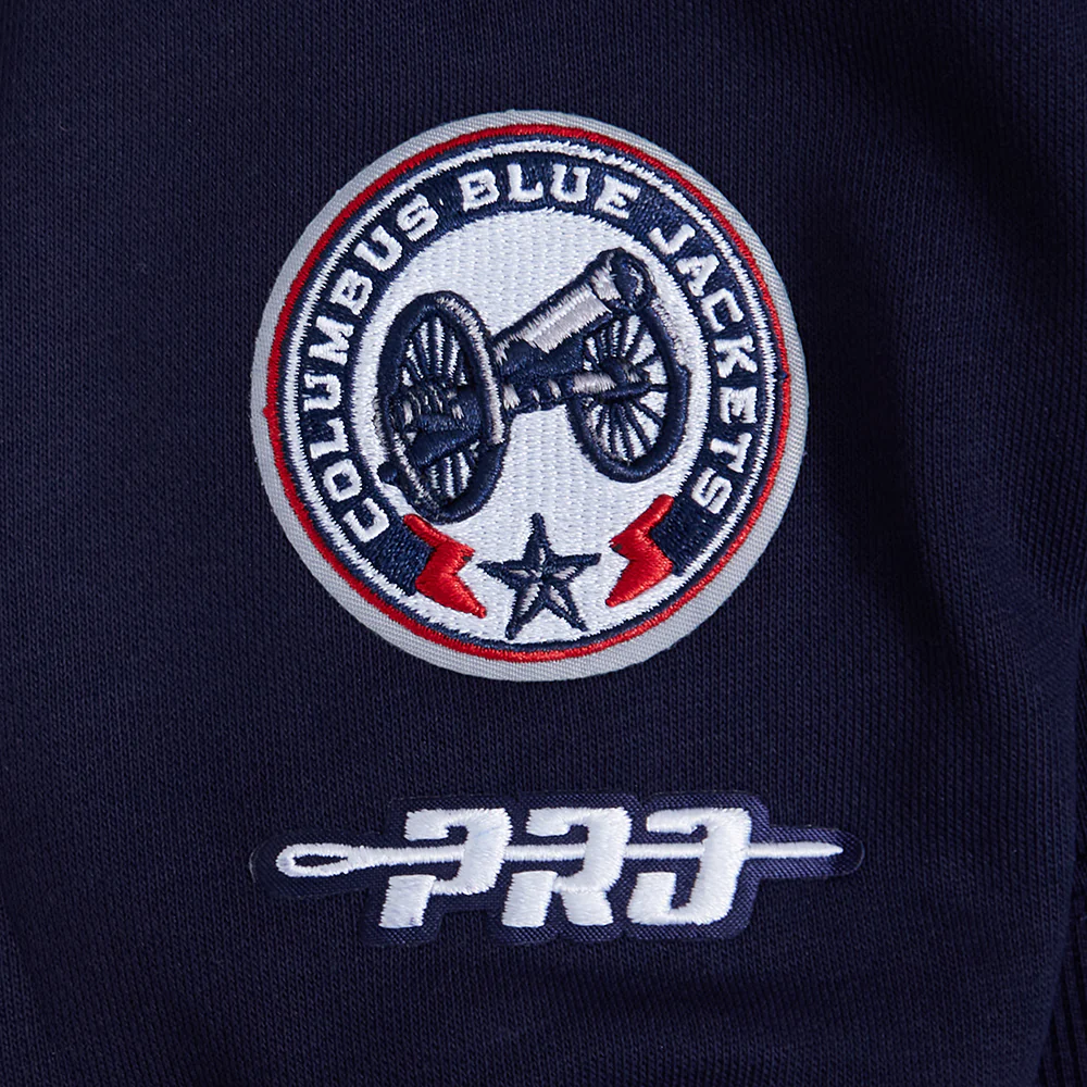 NHL COLUMBUS BLUE JACKETS WINGSPAN WOMEN'S FLC CREWNECK (MIDNIGHT NAVY) - Image 11