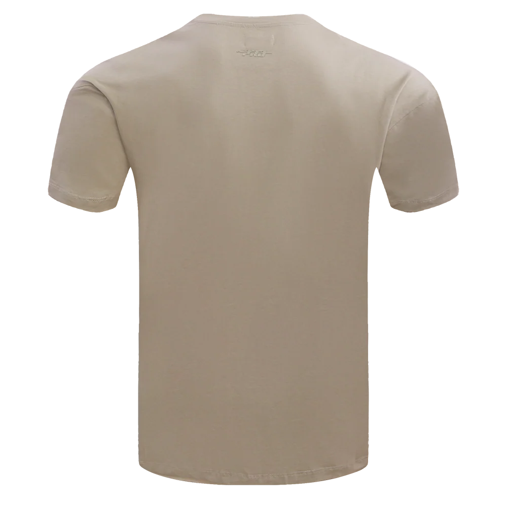 NHL DETROIT RED WINGS NEUTRAL COTTON JERSEY DROP SHOULDER TEE (TAUPE) - Image 3