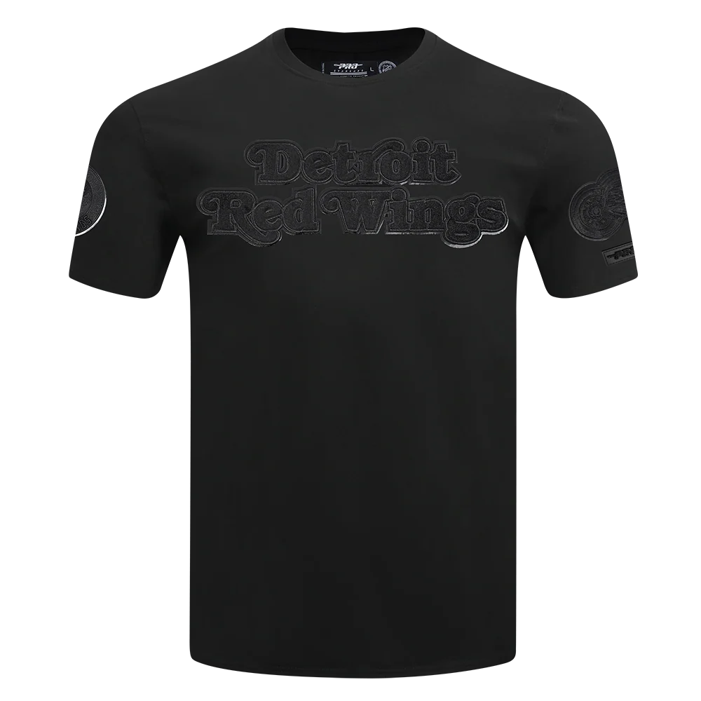 NHL DETROIT RED WINGS TRIPLE BLACK MEN'S SJ TEE (TRIPLE BLACK) - Image 3