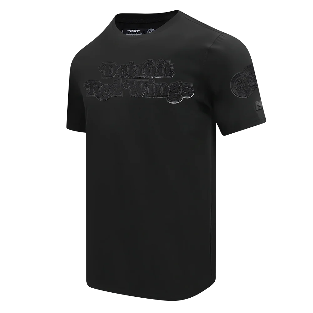 NHL DETROIT RED WINGS TRIPLE BLACK MEN'S SJ TEE (TRIPLE BLACK) - Image 4