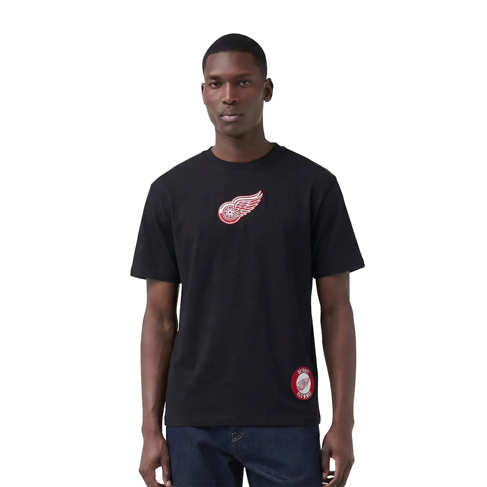 NHL DETROIT RED WINGS WINGSPAN MEN'S CJ DROP SHOULDER TEE (BLACK) - Image 2