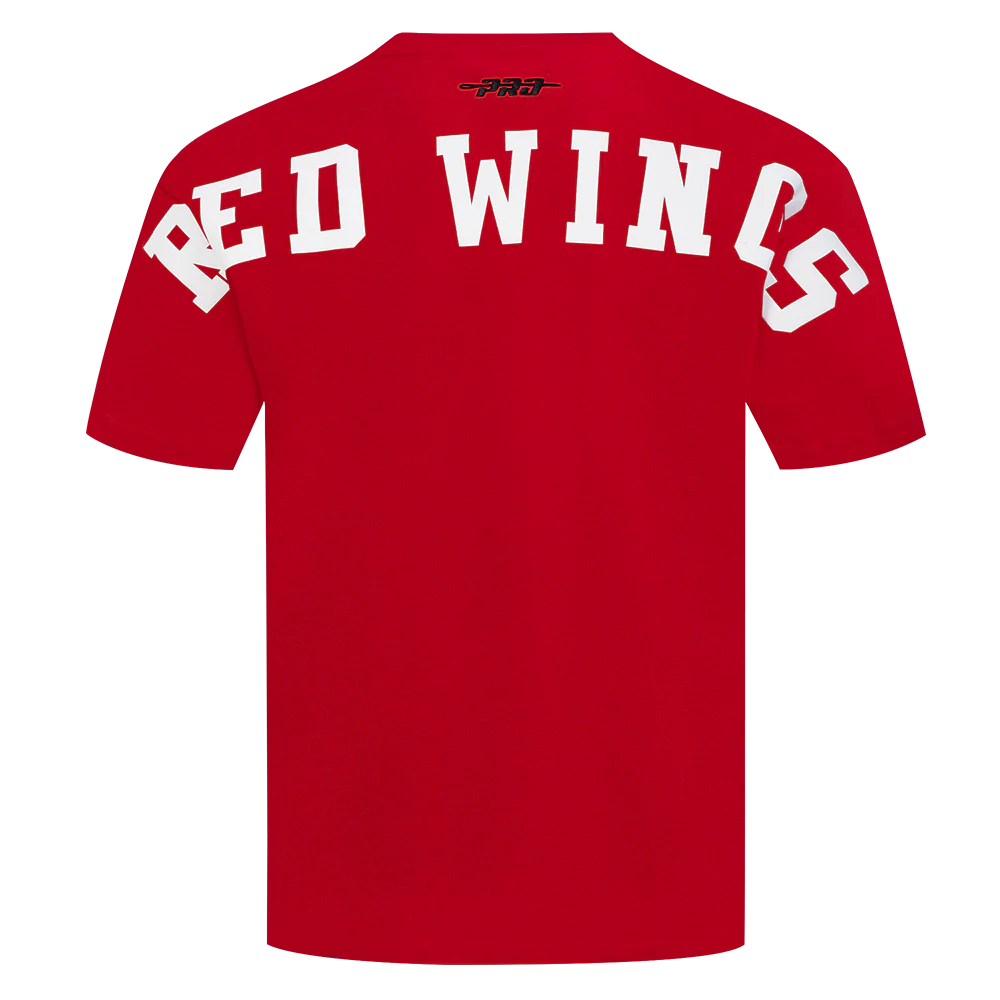 NHL DETROIT RED WINGS WINGSPAN MEN'S COTTON JERSEY DROP SHOULDER TEE (RED) - Image 5