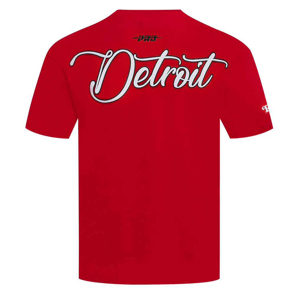 NHL DETROIT RED WINGS CITY SIGNATURE MEN'S CJ DROP SHOULDER TEE (RED) - Image 3