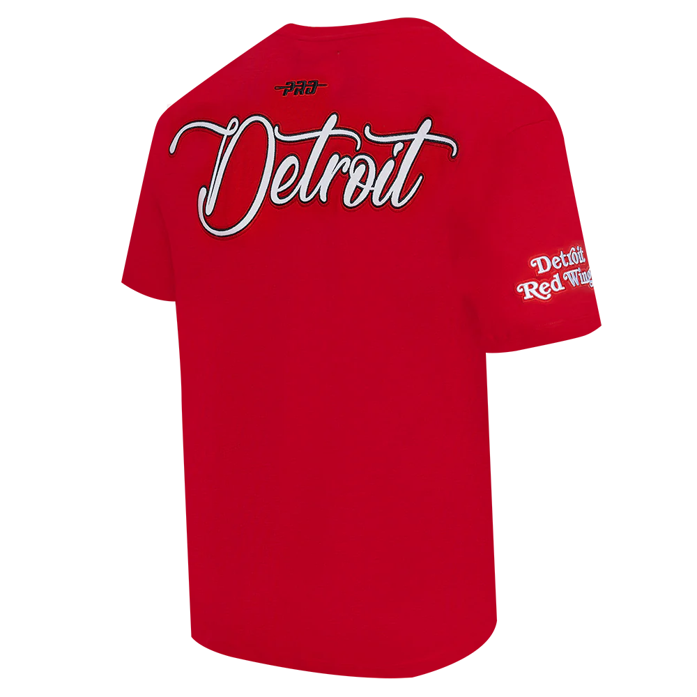 NHL DETROIT RED WINGS CITY SIGNATURE MEN'S CJ DROP SHOULDER TEE (RED) - Image 4
