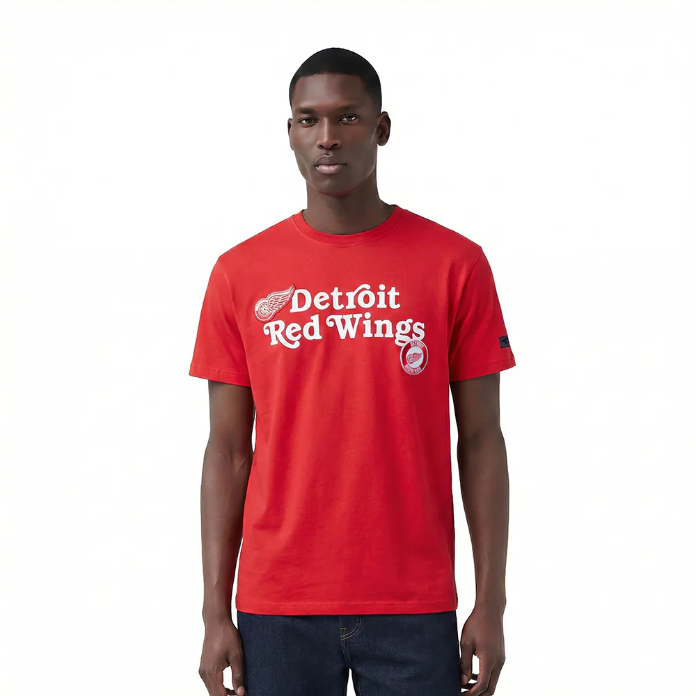 NHL DETROIT RED WINGS SOUVENIR MEN'S SJ TEE (RED)