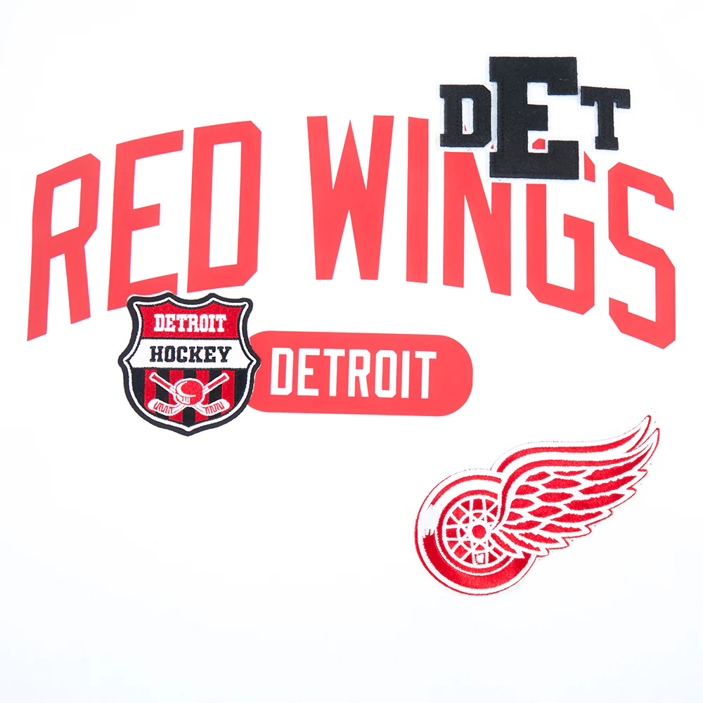 NHL DETROIT RED WINGS LETTERMAN MEN'S S/S TEE (WHITE) - Image 7